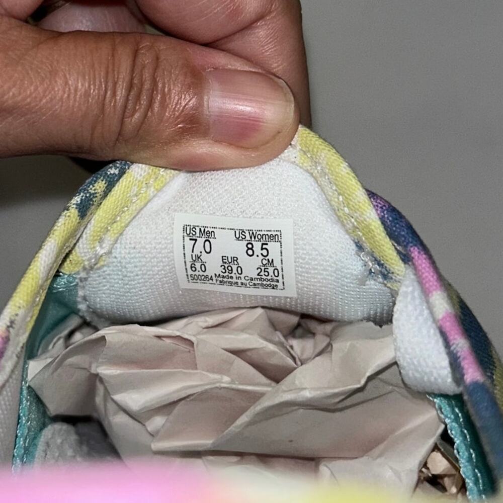 Vans off the Wall Comfy Cush Shoes Tie Dye Skate Sneakers Women's 8.5 Men's 7.0 - Picture 7 of 8
